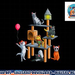 funny cat horror movies cute halloween for cat kitty lovers png, sublimation copy