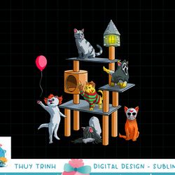 funny cat horror movies cute halloween for cat kitty lovers png, sublimation copy