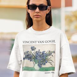 Van Gogh Irises Shirt-graphic tees,aesthetic hoodie,aesthetic sweatshirt,aesthetic shirt,art hoodie,van gogh sweater,van