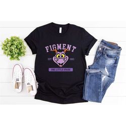 disney figment shirt, epcot figment shirt, figment est 1983 shirt, purple dragon shirt, one little spark shirt, disney e