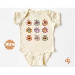 pumpkin season toddler shirt, cute fall girls shirt, youth fall tee, retro boho cute vintage onesie, flower colorful jac