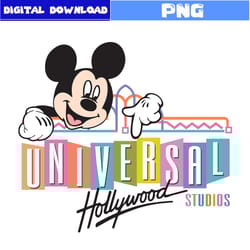 universal hollywood studio png, mickey mouse png, disney png, disney png digital file