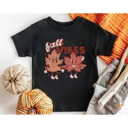 toddler thanksgiving shirt - fall vibes kids thanksgiving shirt - fall natural infant, toddler & youth tee 5308