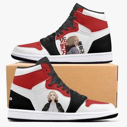 tokyo revengers mikey jd1 shoes, sakata gintoki gintama jordan 1 shoes, sakata gintoki gintama sneaker shoes