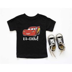 ka-chow lightening mcqueen shirt, disney cars shirt, lightning mcqueen tee, disney mcqueen shirt, disney cars land shirt