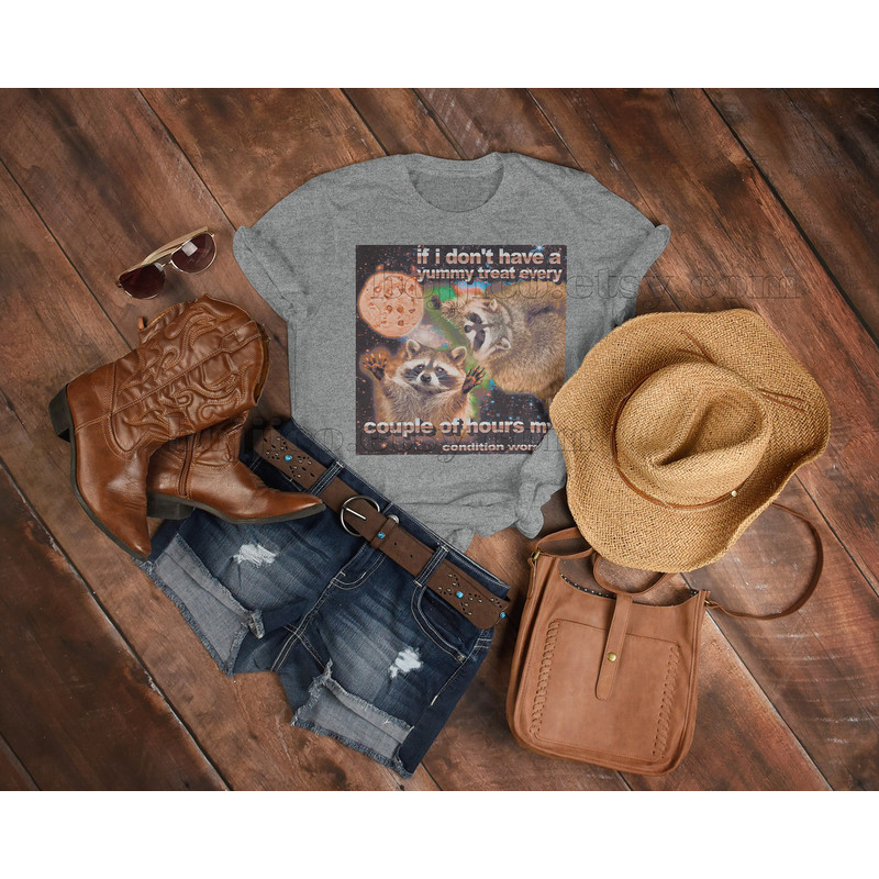 If I Don't Have a Yummy Treat Shirt, Raccoon, Opossums Lover Shirt, Possums Shirt, Opossums Meme, Eat Trash Possum Tee, Raccoon Tanuki Shirt - 4.jpg