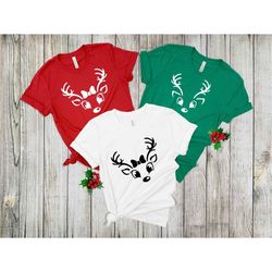 christmas deer shirt, deer shirt women, christmas shirts, parents christmas gift, mom christmas gift, christmas gift for