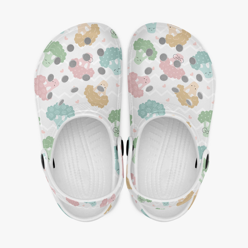 Cute Kawaii Crocs Clogs for Kids Cute Slippers Broccoli Casual Slipper Shoes.jpg