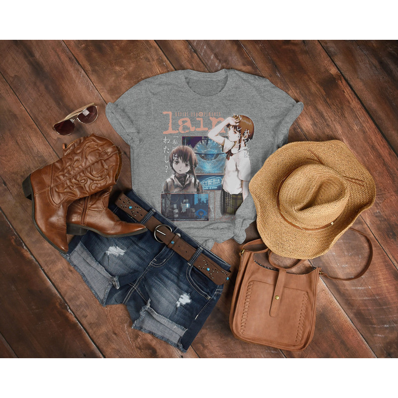 SERIAL Experiments LAIN Shirt, Cyberpunk Lain Iwakura Tshirt, Anime 90s, Lain Vintage Shirt, Lain Brutalism Tshirt, Lain God Tee, Lain Retro - 5.jpg