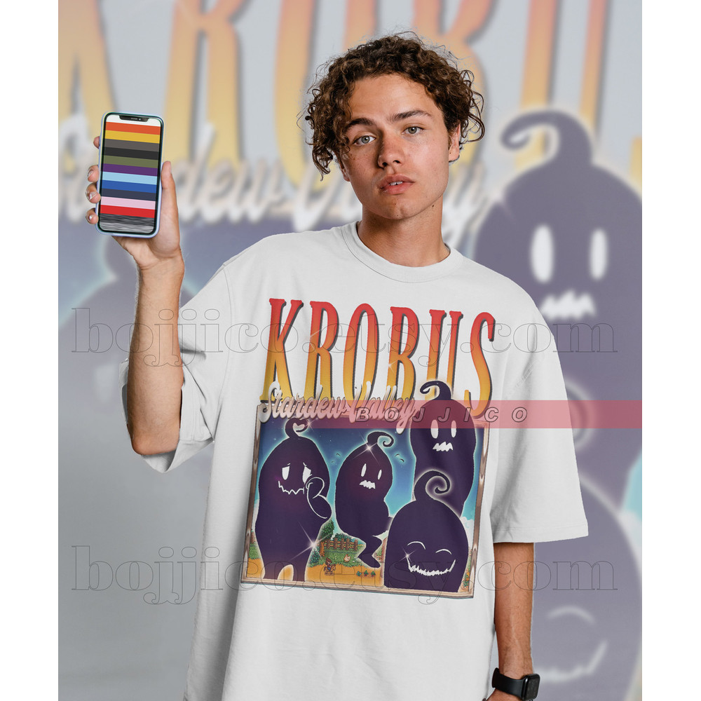 STARDW KROBUS Vintage Shirt Food Spirit Stardw Vally Shirt, Stardw Vally Character Harvey Tshirt, Farming Harvst Moon Rpg Video Game Tee - 2.jpg