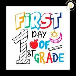 first day of 1st grade svg png, 1st grade png