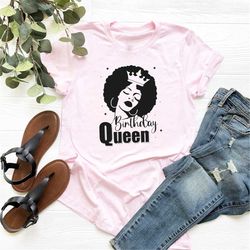 birthday queen shirt, women's birthday shirt, birthday gift t-shirt, birthday party shirt