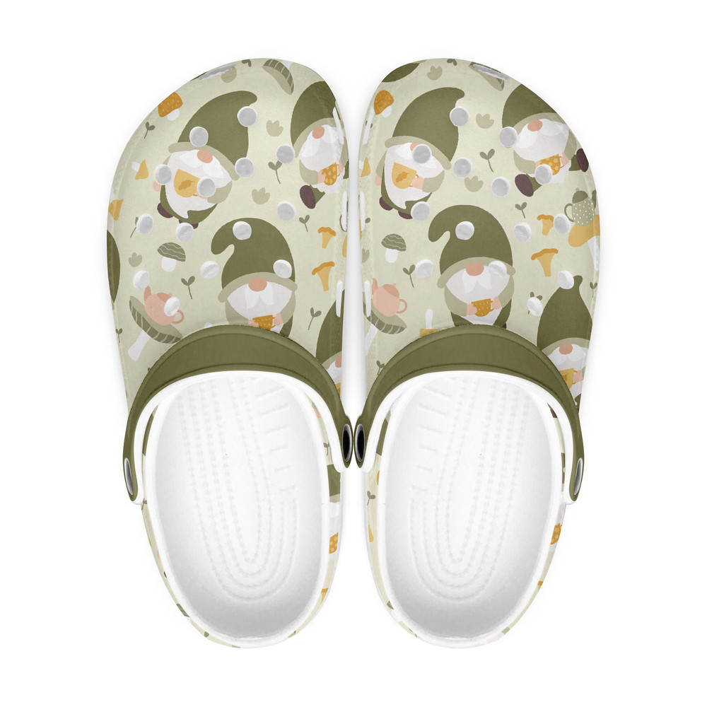 Forest Gnome Clogs Crocs, Unisex Shoes Adults, Gnome Women's Slippers, Gnome Gifts.jpg