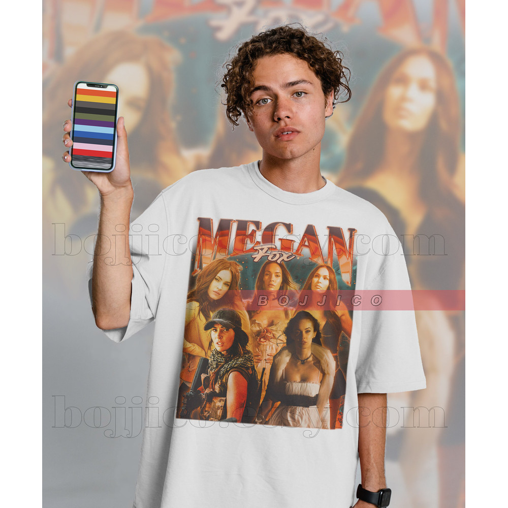 Megan Fox Vintage Shirt, MEGAN Denise Fox Homage Tshirt, Megan Fox Fan Tees, Megan Fox Actress Model Retro 90s Sweater, Megan Fox Merch Gift - 2.jpg