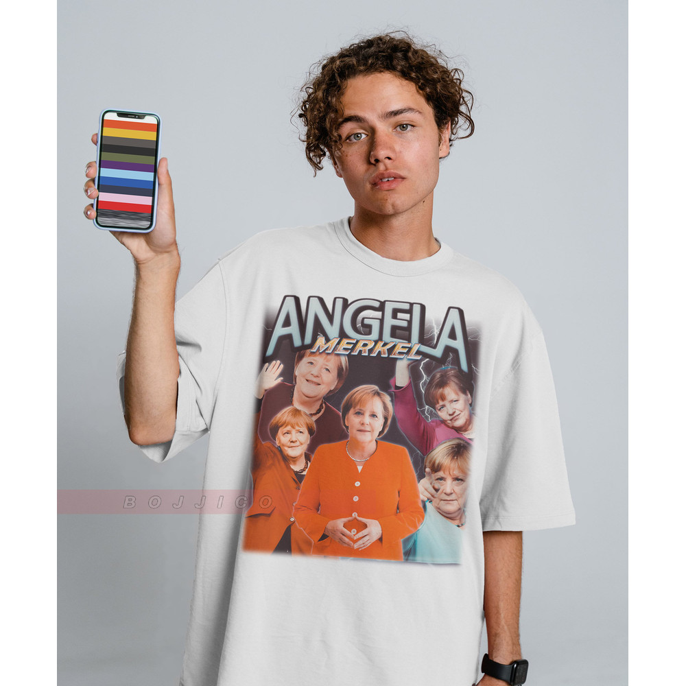 RETRO ANGELA MERKEL Unisex Shirt, Angela Merkel Vintage Shirt, Angela Merkel Homage Tshirt, Deutchland Shirts, Germany ex Prime Minister - 2.jpg