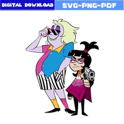 beetlejuice and lydia svg, beetlejuice svg, horror movie svg, horror character svg, halloween svg, cartoon svg, png file