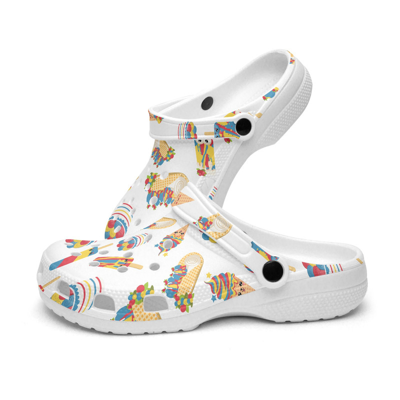 Unisex Clogs Retro 1970 Hippie Groovy cool Mommy Grandma Bear Sweets and Treats 4056.jpg