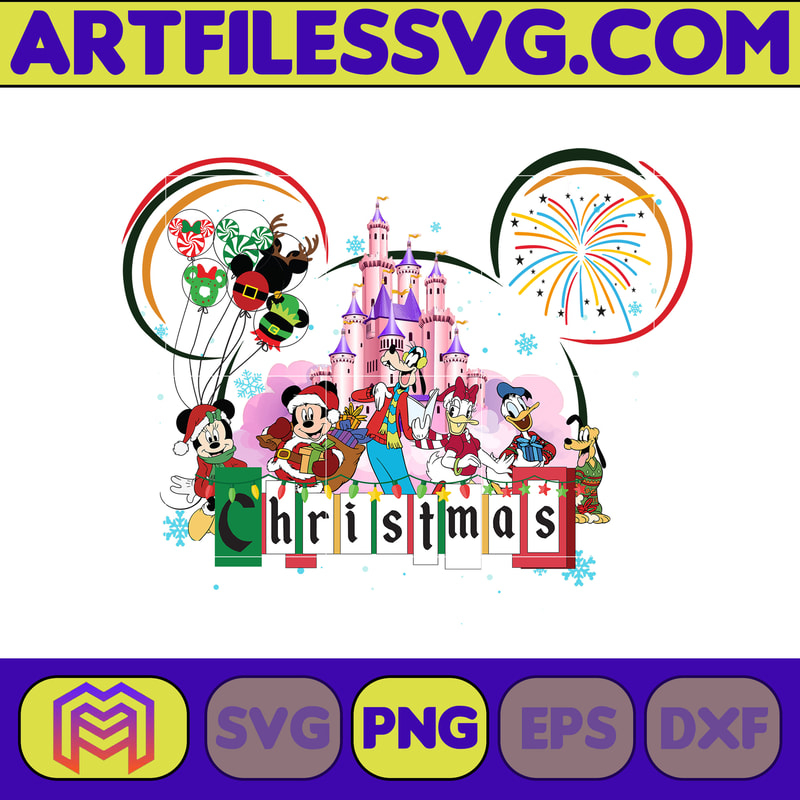 Disney Merry Christmas Png, Christmas Mouse And Friends Png, Christmas Squad Png, Christmas Friends Png Files For Sublimation, Only Png Instant Download (63).jp