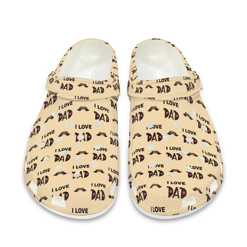 I Love Dad Crocs Shoes , Dad Husband Slippers Gift , Personalized Name Shoes , Custom Men Shoes , Father's Day Gift , EU Size 36-48.jpg