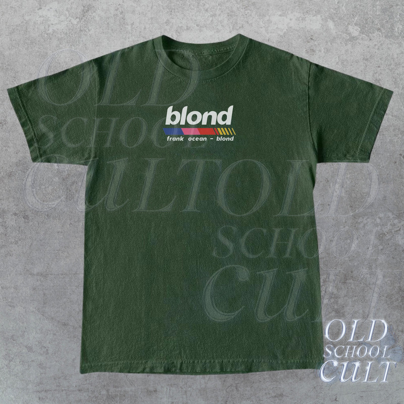 Frank Ocean Blond T-Shirt, Blond Vintage 90s Style Shirt, Frank Ocean Merch Tee, Green Unisex Oversized Y2k Shirt, Cute Birthday Fan Gift - 3.jpg