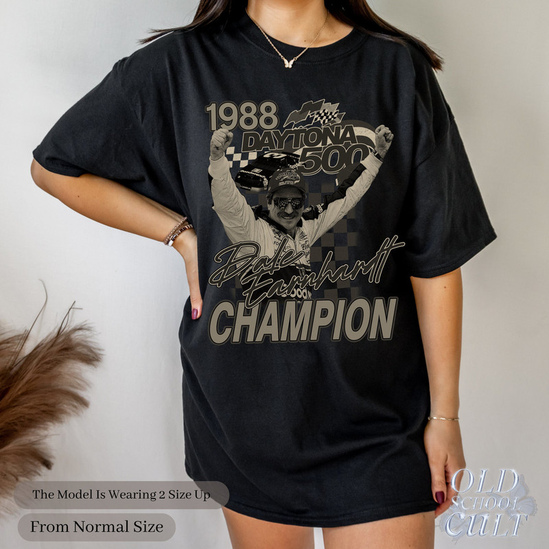 Dale Earnhardt Nascar Racing Vintage 90s Style T-Shirt Retro Race Tee Nascar Oversize Unisex Y2k Shirt Ironhead Fan Tee Race Gift - 5.jpg