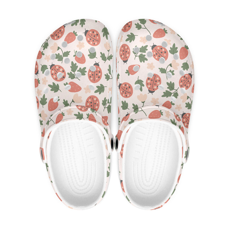 Ladybug Crocs, Women's Slippers, Cute Pattern Clogs, Clog Sandals, Slides.jpg