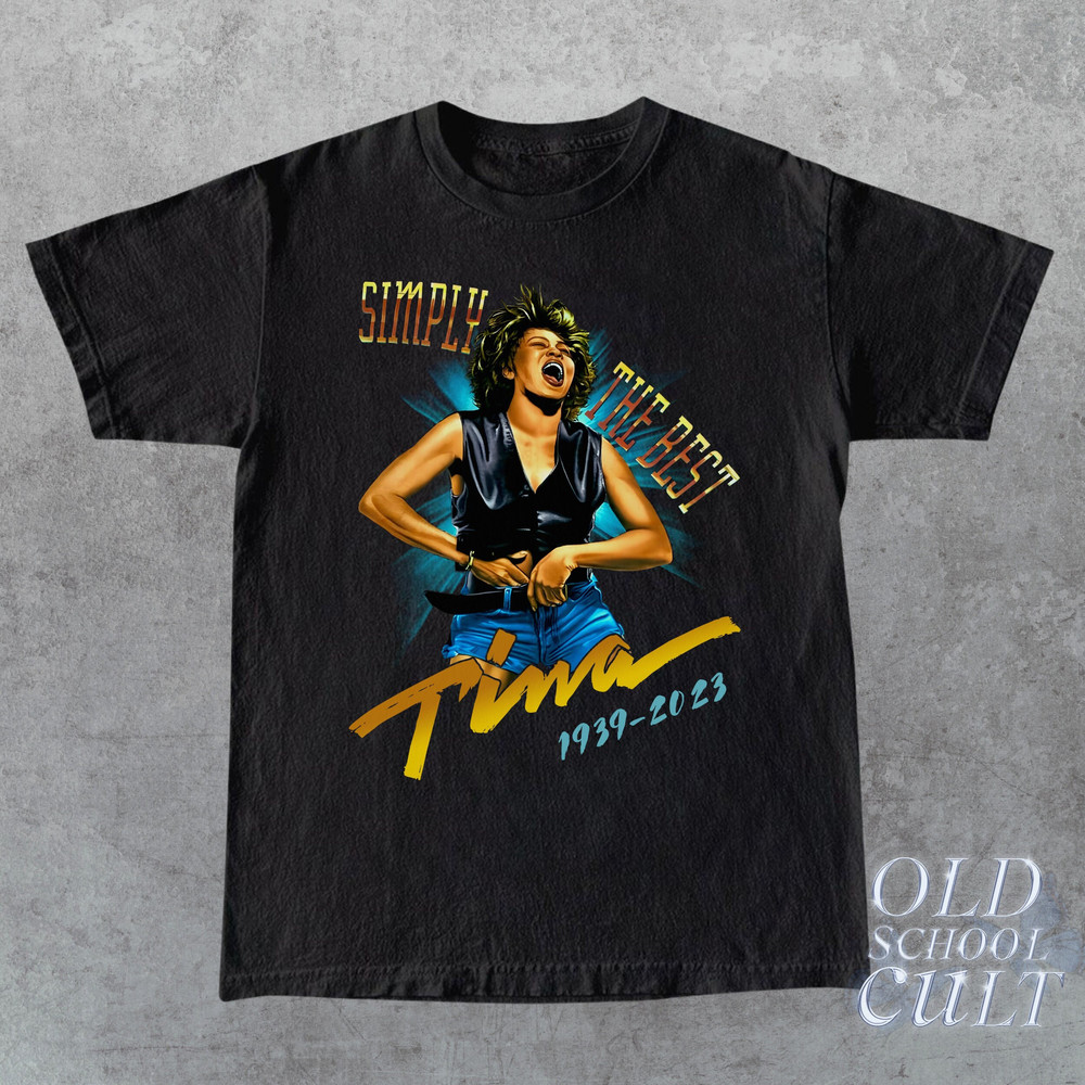 Tina Turner Retro 90s Shirt, RIP Tina Turner Vintage Shirt, Simply The Best Music Band Shirt, Tina Turner Merch, Queen Of Rock, Rock Gift - 1.jpg