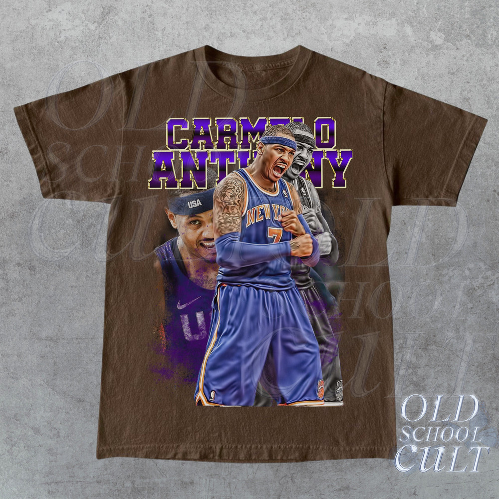 Vintage 90s Basketball Carmelo Anthony T-Shirt, Vintage Graphic Tee, Retro Basketball Shirt, Unisex Sports Vintage Tees, Basketball Gift - 1.jpg