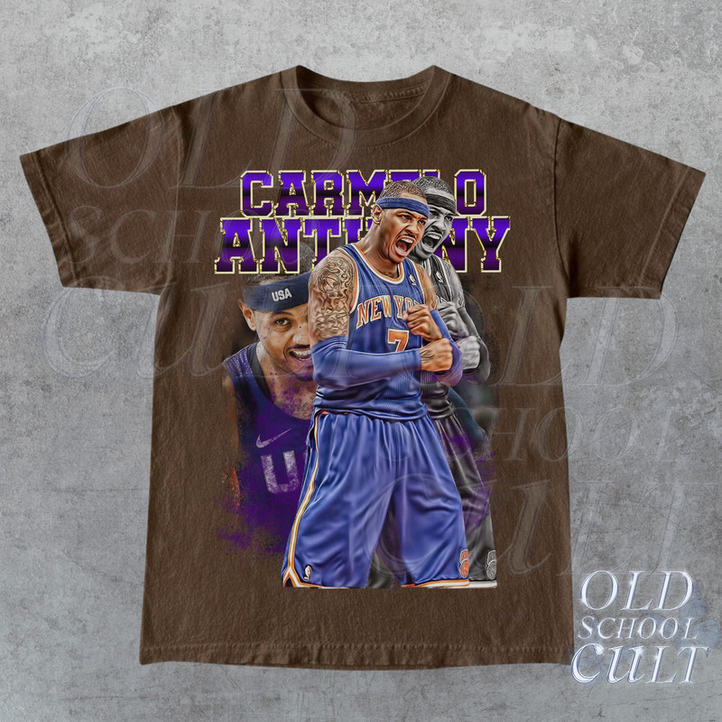 Vintage 90s Basketball Carmelo Anthony T-Shirt, Vintage Graphic Tee, Retro Basketball Shirt, Unisex Sports Vintage Tees, Basketball Gift - 1.jpg
