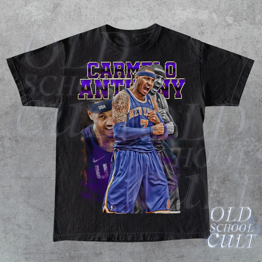 Vintage 90s Basketball Carmelo Anthony T-Shirt, Vintage Graphic Tee, Retro Basketball Shirt, Unisex Sports Vintage Tees, Basketball Gift - 2.jpg
