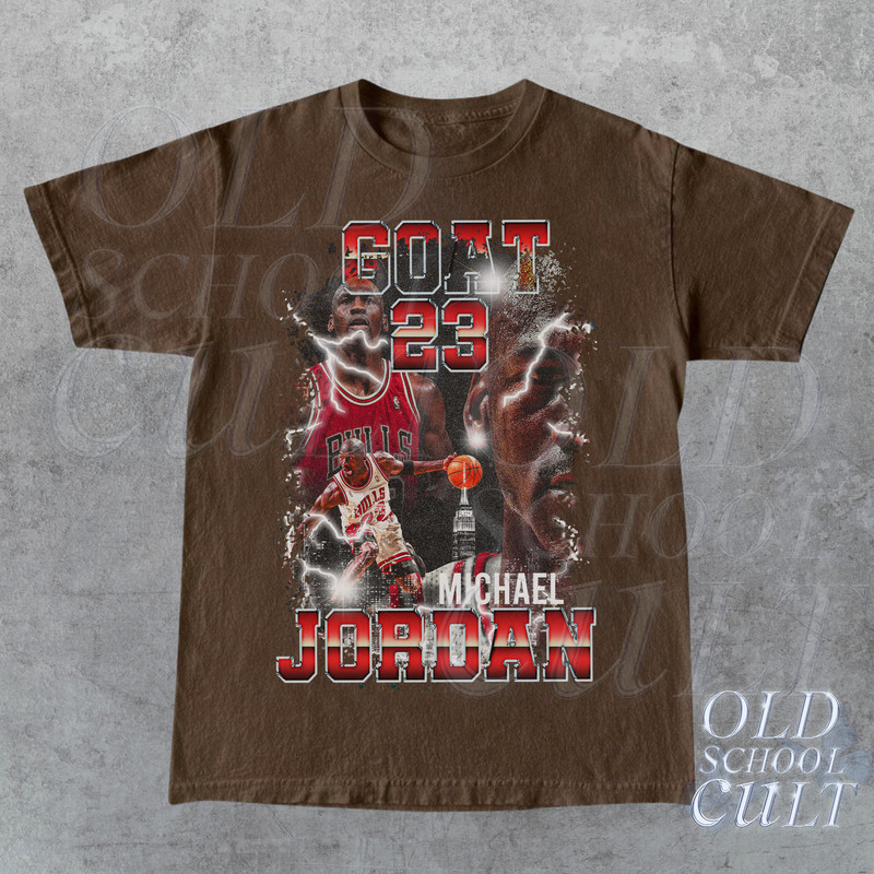 Vintage 90s Basketball Graphic T-Shirt, Michael Jordan Goat Tee, Retro Basketball Shirt,  Unisex Vintage Style Sports Tee - 3.jpg