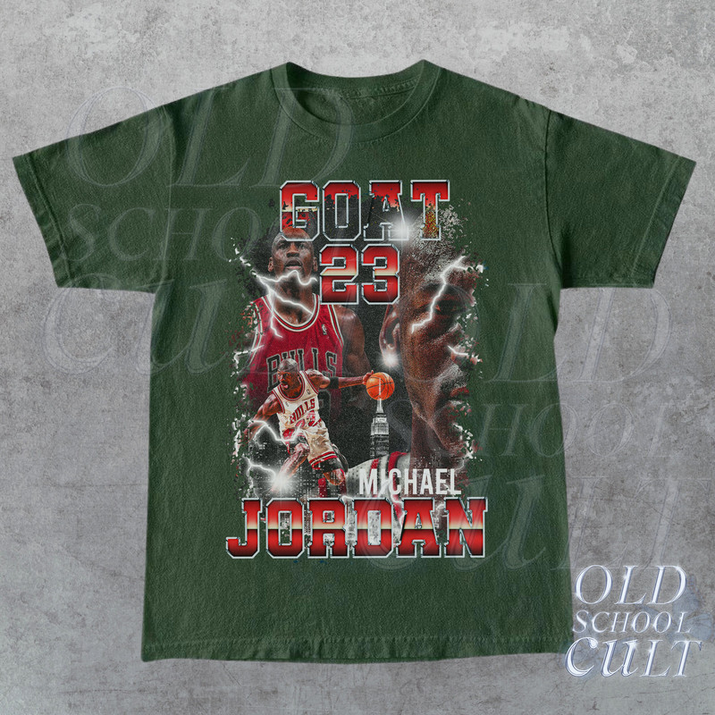 Vintage 90s Basketball Graphic T-Shirt, Michael Jordan Goat Tee, Retro Basketball Shirt,  Unisex Vintage Style Sports Tee - 4.jpg