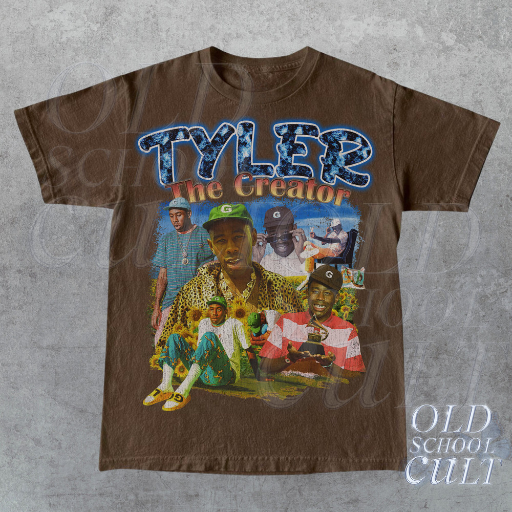 Vintage 90s Bootleg Style Unisex T-Shirt  Retro Graphic Tee  Tyler The Creator Vintage T-Shirt  Brown Oversized Shirt  Birthday Gift - 2.jpg