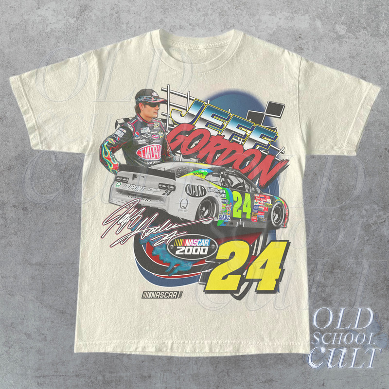 Vintage 90s Jeff Gordon Nascar Racing T-Shirt, Y2k Vintage Graphic Style Shirt, Retro Racing Graphic Tee, Unisex Race Shirt, Race Gift - 2.jpg