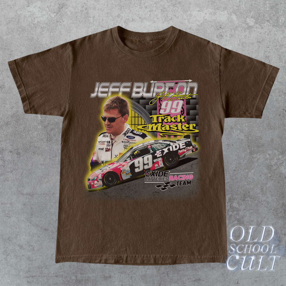 Vintage 90s Style Jeff Burton Nascar Racing T-Shirt Unisex Retro Racing Graphic Tee Vintage Nascar Shirt Classic Tee Gift For Her Him - 1.jpg