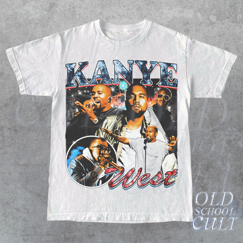 Vintage Inspired Graphic Rap T-Shirt, 90s Hip Hop Style Shirt, Kanye West Graphic Retro Y2k Tee, Fan Gift - 2.jpg