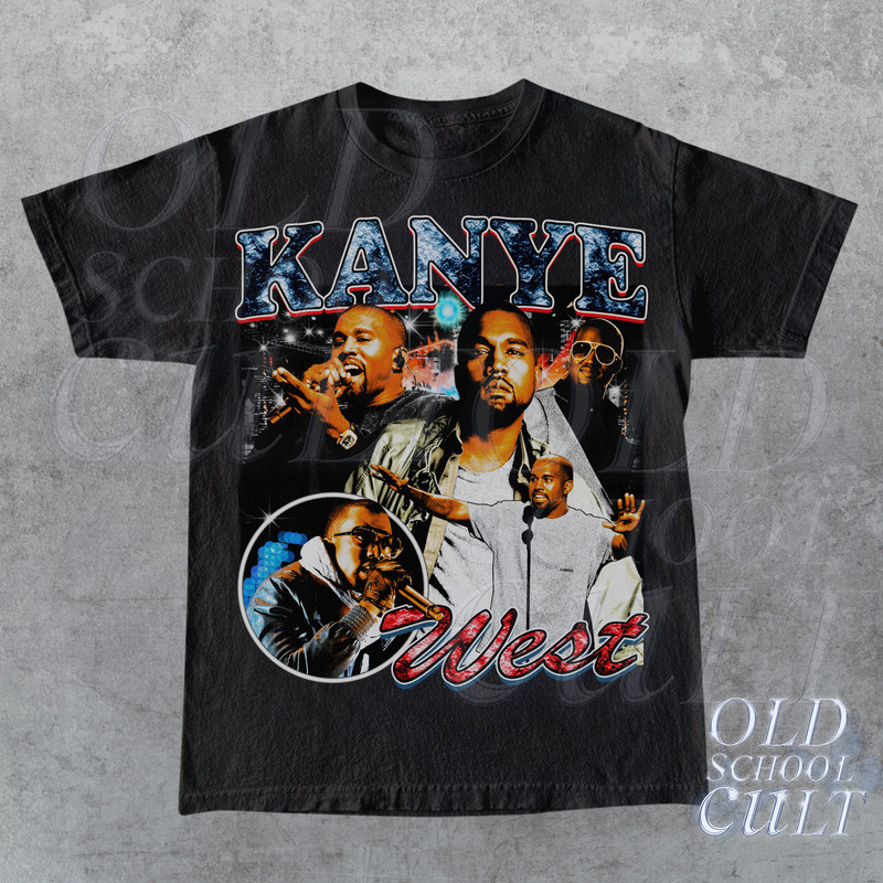 Vintage Inspired Graphic Rap T-Shirt, 90s Hip Hop Style Shirt, Kanye West Graphic Retro Y2k Tee, Fan Gift - 3.jpg