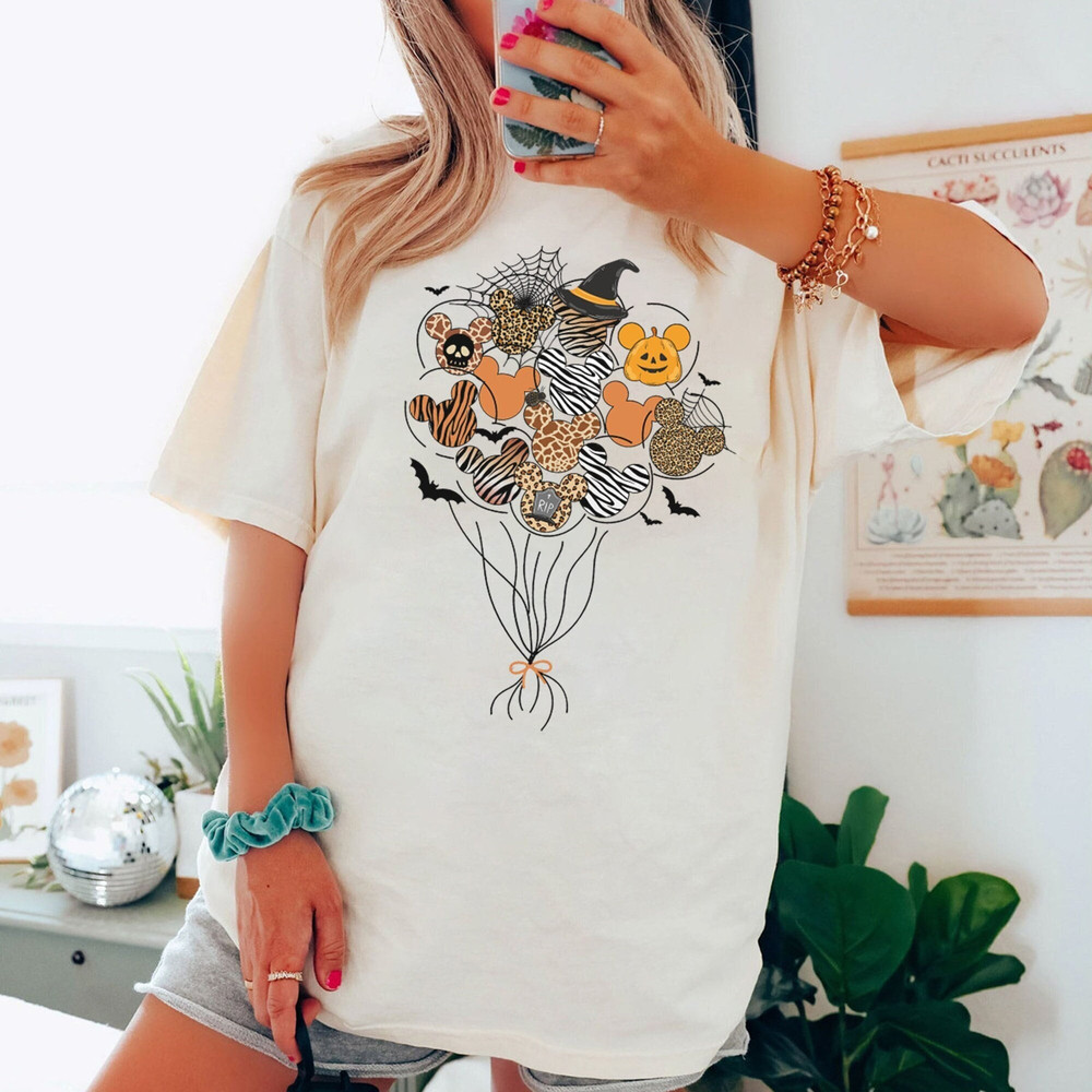 Halloween Disney Animal Kingdom Balloons Comfort Colors Shirt, Disney Halloween Matching Shirt For Halloween Gift For Halloween Party Shirt - 1.jpg