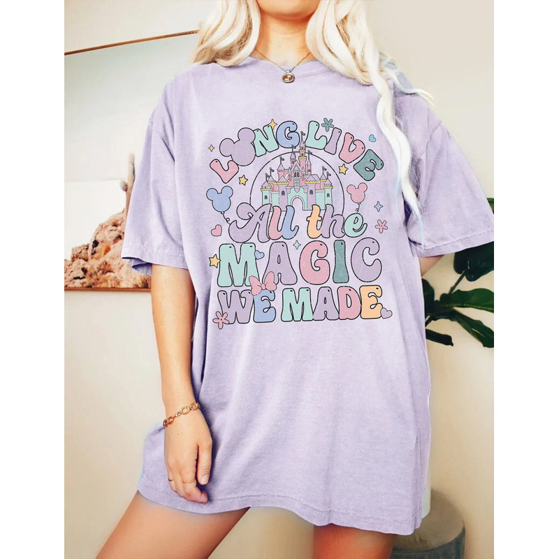 Long live all the magic we made Comfort colors shirt, All the magic tee, The 1971 castle, Disney Castle Shirt, Comfort Color Disney Shirt - 4.jpg