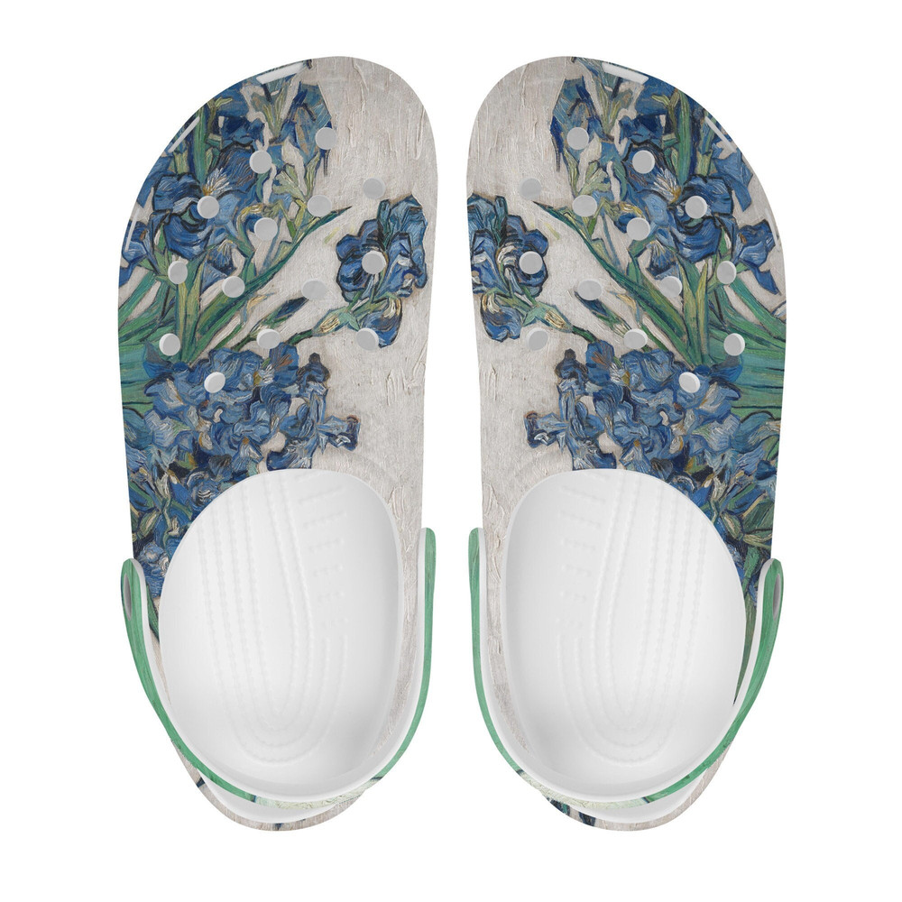 Van Gogh Print Crocs-Style Clogs Colorful Fine Art Slip-On Shoes for Men, Women.jpg