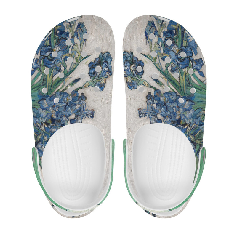 Van Gogh Print Crocs-Style Clogs Colorful Fine Art Slip-On Shoes for Men, Women.jpg