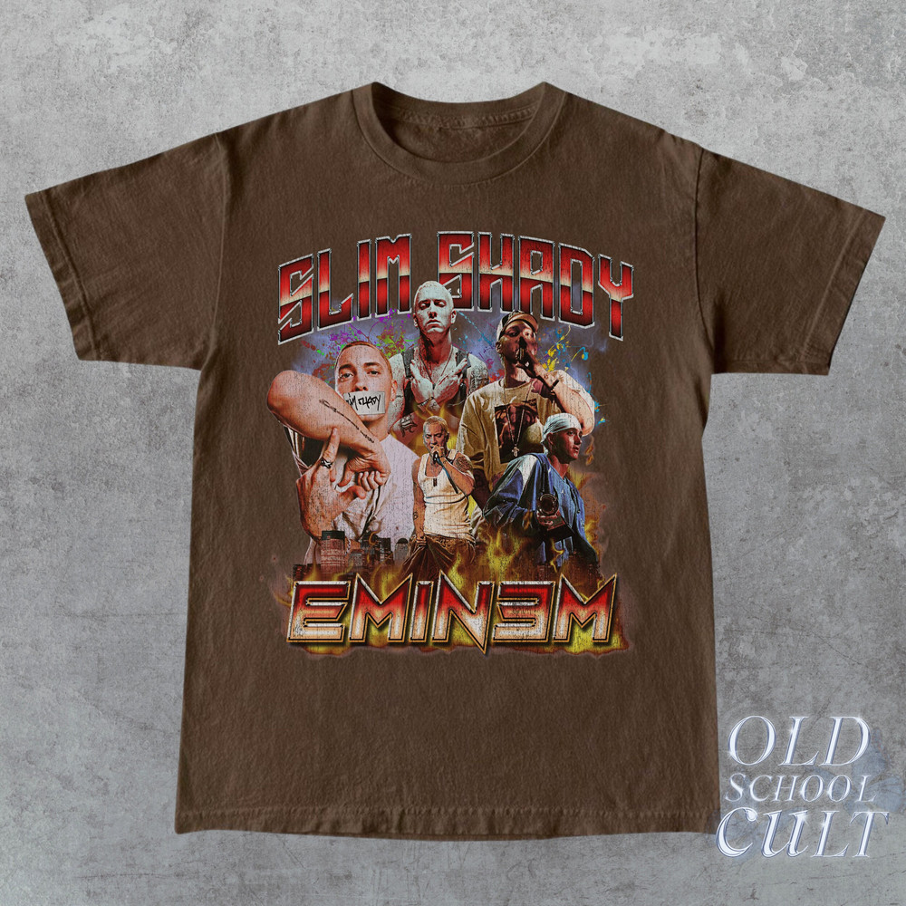 Limited 90s Vintage Bootleg Style T-Shirt Eminem Slim Shady Oversized Shirt Retro Unisex Graphic Tee Hip Hop Tees Birthday Gift - 1.jpg