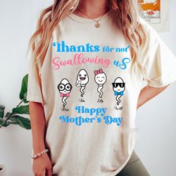 thanks for not swallowing us png, sarcastic mothers day png, rude mother's day png, funny mother's day png, mothers day
