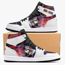 soul eater death the kid jd1 shoes, sakata gintoki gintama jordan 1 shoes, sakata gintoki gintama sneaker shoes