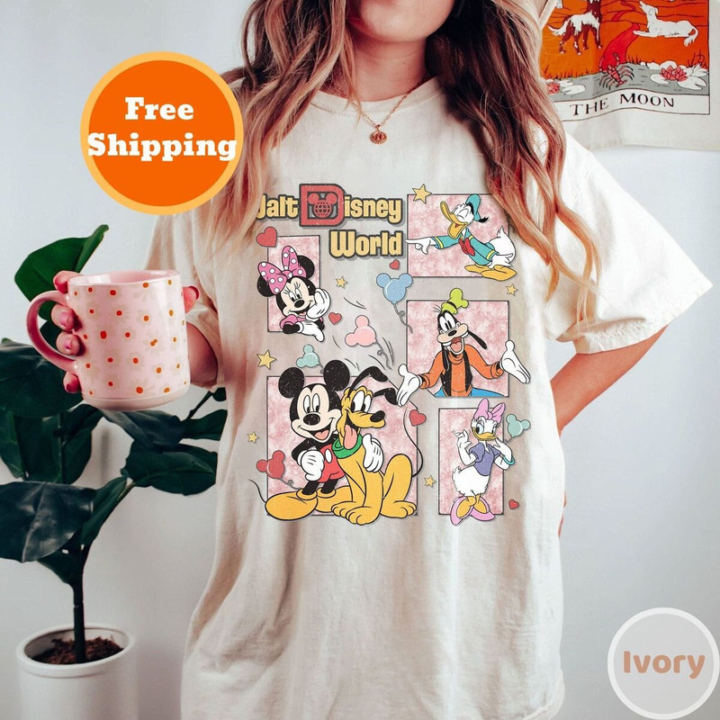 Walt Disney World Comfort Color Shirt, Mickey and Friends Shirt, Disney Family Shirt, Disney Vacation Shirt, Disney Trip Shirt - 1.jpg