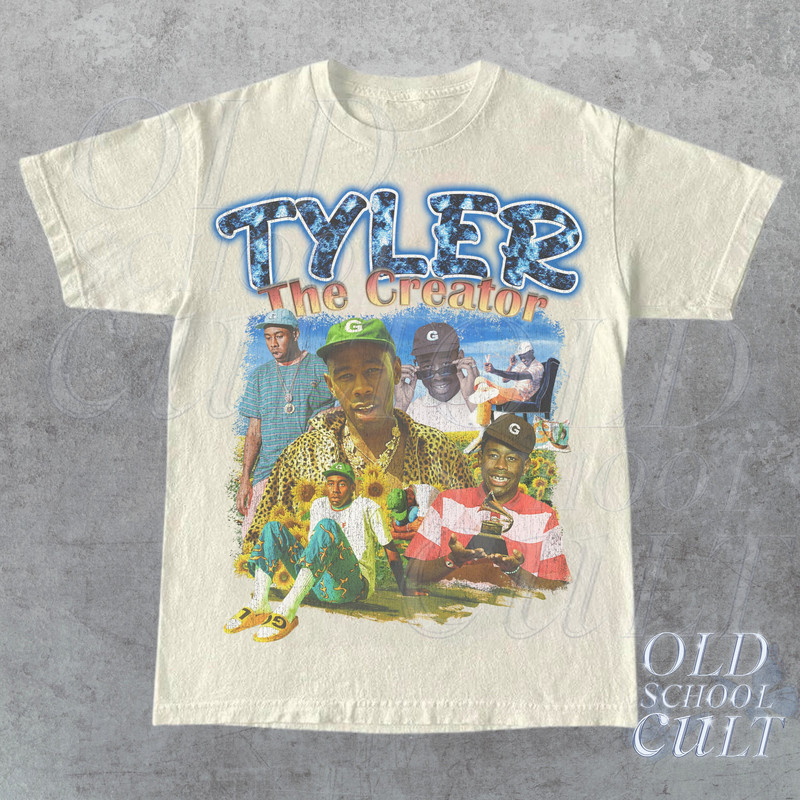 Vintage 90s Bootleg Style Unisex T-Shirt Retro Graphic Tee Tyler The Creator Vintage T-Shirt Brown Oversized Shirt Birthday Gift - 1.jpg