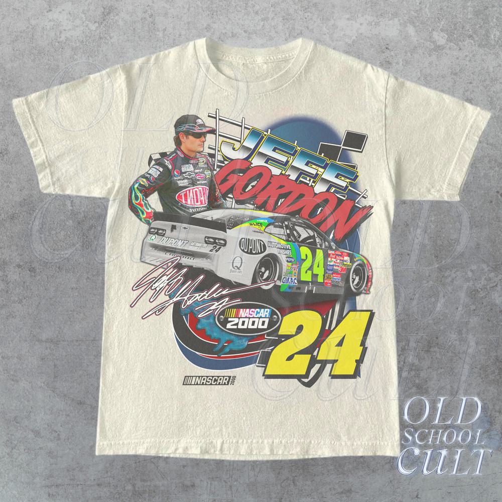 Vintage 90s Jeff Gordon Nascar Racing T-Shirt, Y2k Vintage Graphic Style Shirt, Retro Racing Graphic Tee, Unisex Race Shirt, Race Gift - 2.jpg