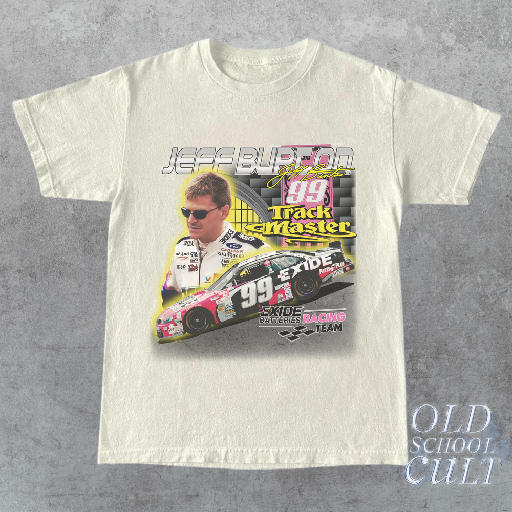 Vintage 90s Style Jeff Burton Nascar Racing T-Shirt Unisex Retro Racing Graphic Tee Vintage Nascar Shirt Classic Tee Gift For Her Him - 4.jpg