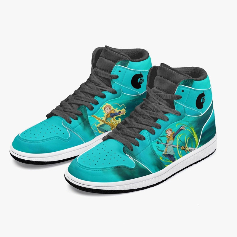 Seven Deadly Sins King Form One: Spirt Spear Chastiefol JD1 Shoes, Sakata Gintoki Gintama Jordan 1 Shoes