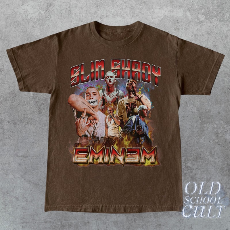 Limited 90s Vintage Bootleg Style T-Shirt Eminem Slim Shady Oversized Shirt Retro Unisex Graphic Tee Hip Hop Tees Birthday Gift - 1.jpg